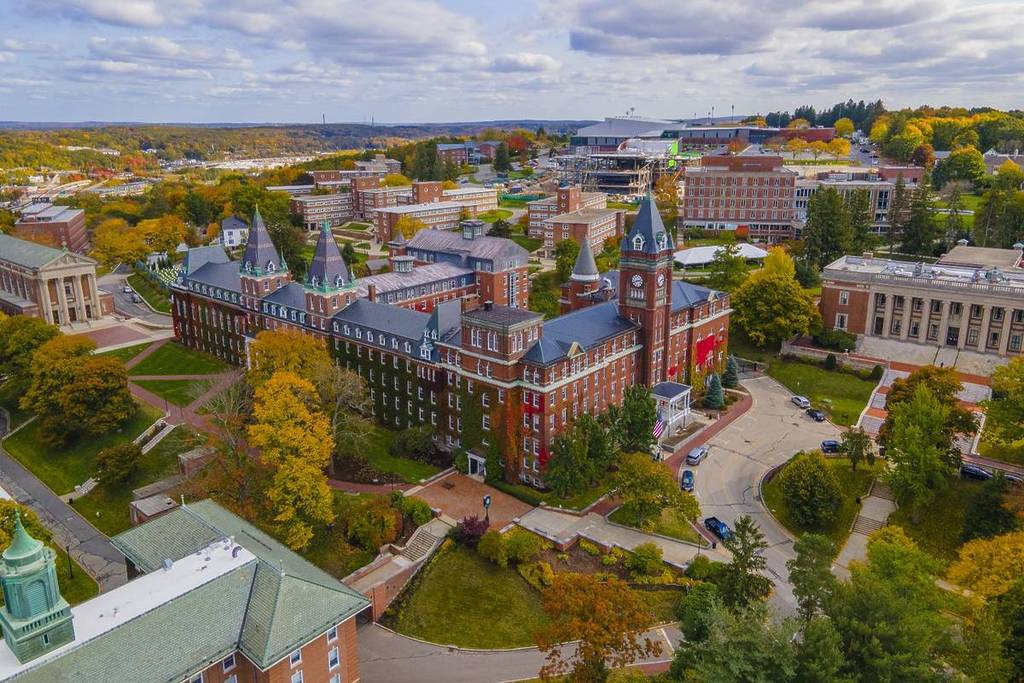 worcester, Massachusetts aerial view