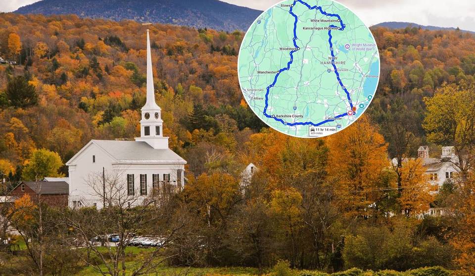This 7-Stop Loop Is the Perfect Fall Foliage Road Trip Around New England—With Golden Mountains And Emerald Waterfalls