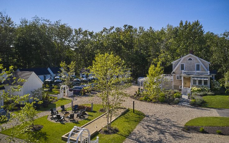 aerial view of wanderer cottages