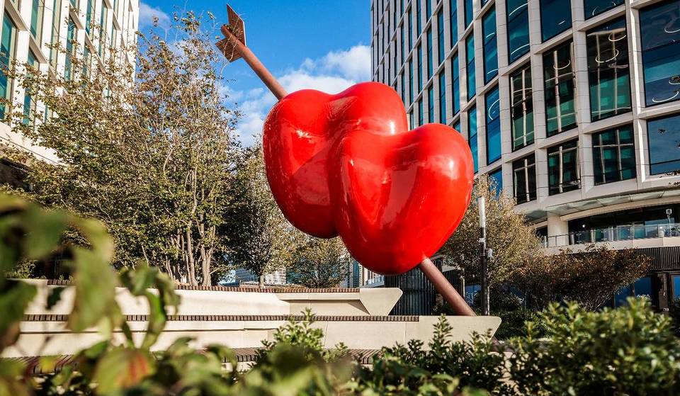 A 30-Foot-Tall Double Heart Sculpture Finds A Permanent Home In Back Bay—The Final Public Work From A Legendary Italian Artist