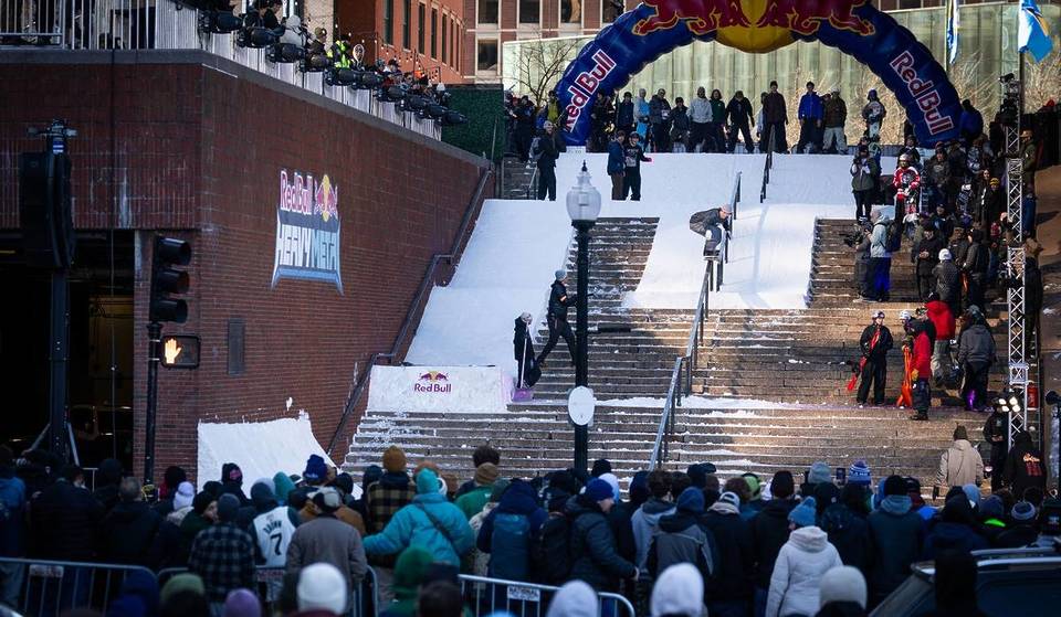 Boston City Hall Plaza Will Turn Into a Massive Snowboarding Terrain Park In Under 72 Hours