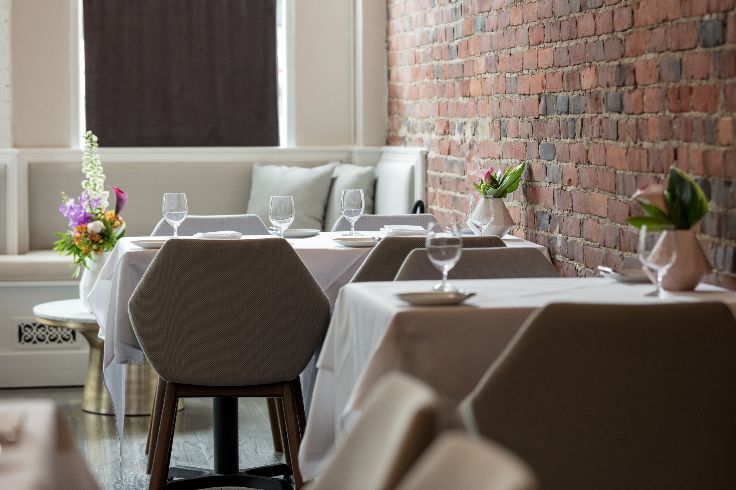 interior of dine dining restaurant