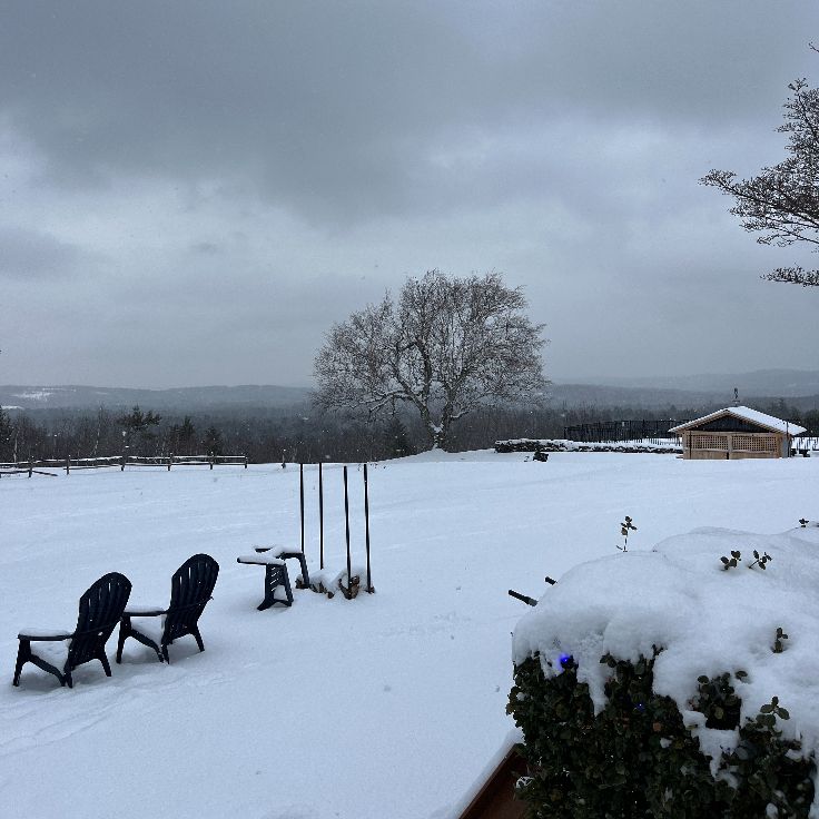 adirondack chairs in winter new hampshire