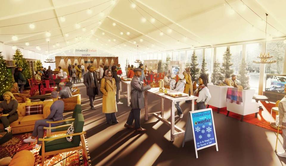 A Massive Winter Wonderland Is Popping Up In The Heart Of Back Bay—With A Château Like The Italian Alps And A Scandinavian-Inspired Lodge