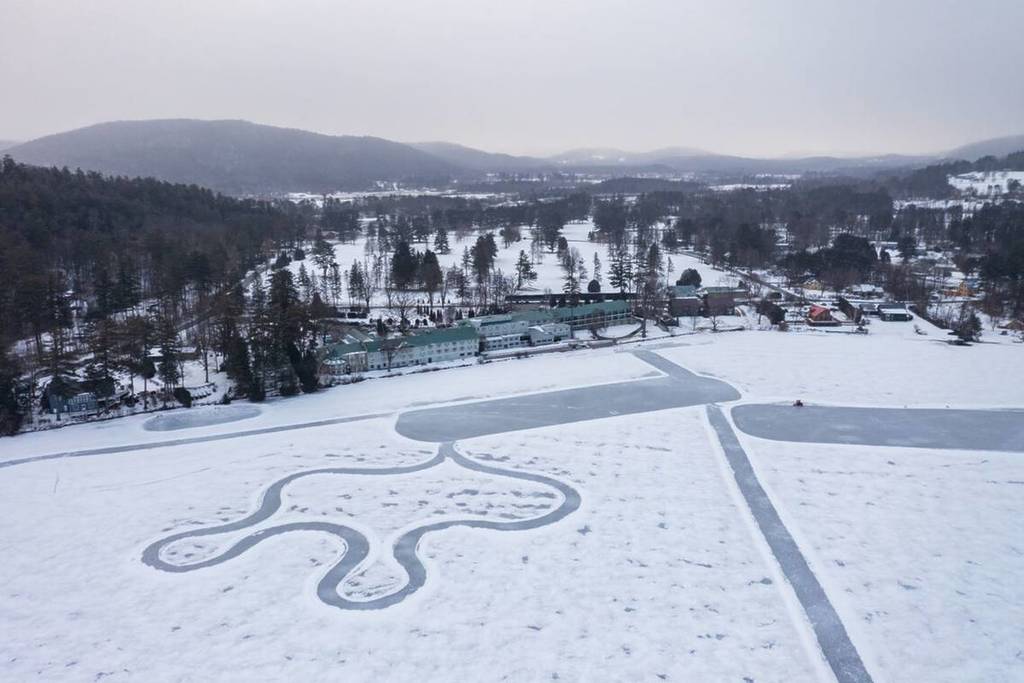 lake morey skating trail