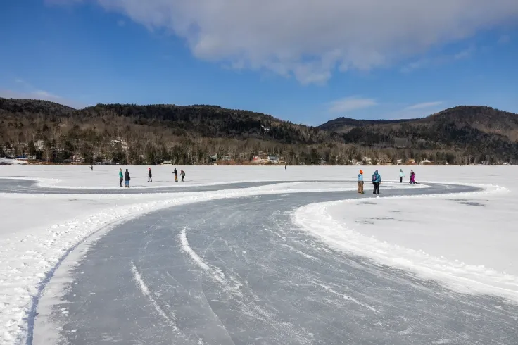lake morey skating trail