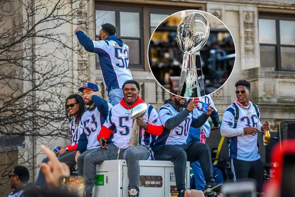 pats super bowl trophy