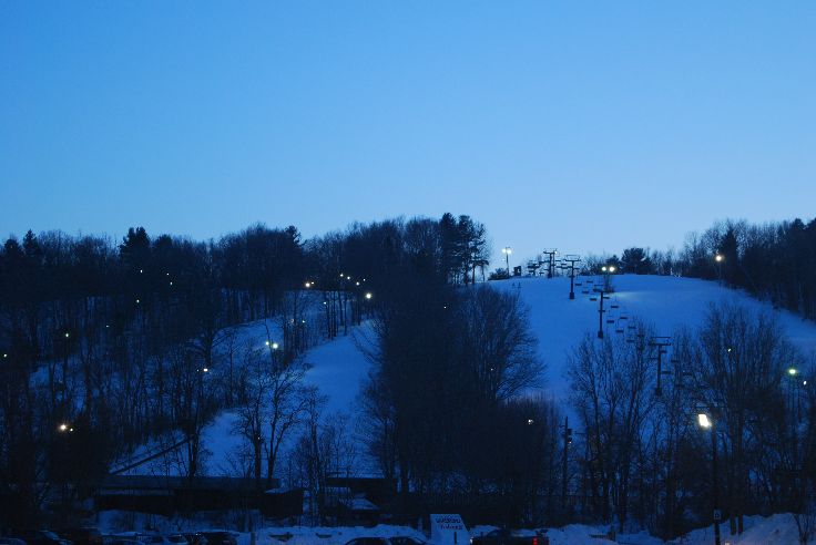night skiing