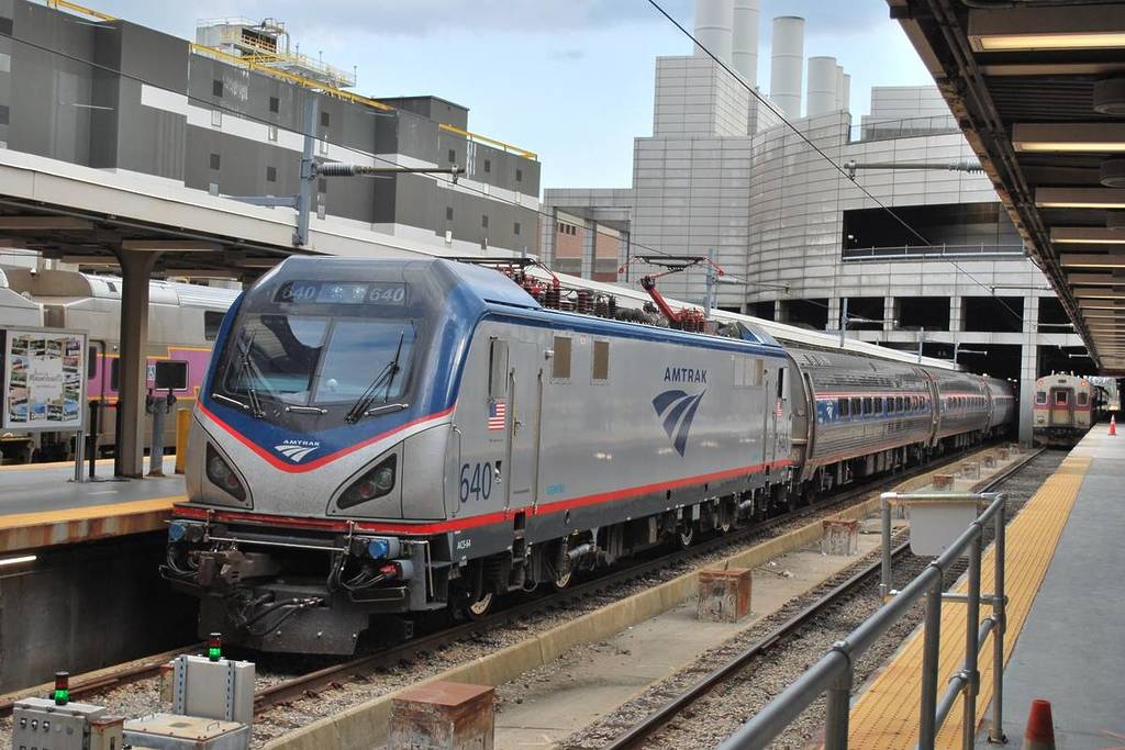 amtrak train boston south station