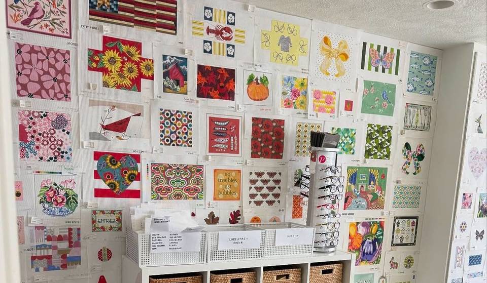 There’s A Hidden Needlepoint Store In Back Bay With Over 1,000 Unique Canvases