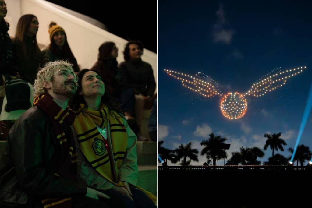 This weekend, a nostalgic drone show celebrates 25 years of the Harry Potter™ film saga in the Boston skies