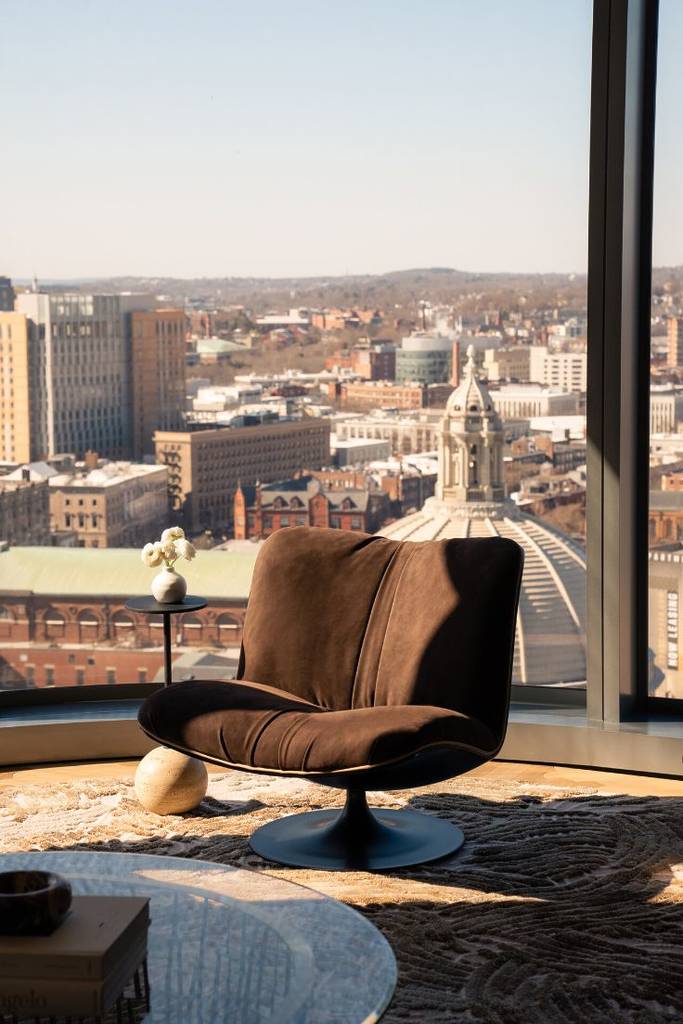 seat overlooking boston
