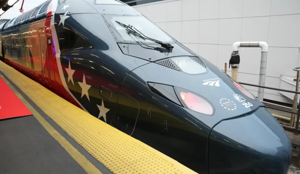 Amtrak debuts patriotic 250 Acela train to travel along the Northeast