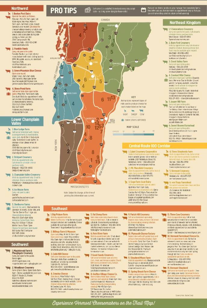 vermont cheese trail map