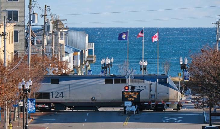 This 7-mile-long beach is just a 2 hour Amtrak ride from Boston—with a pier, boardwalk, and carnival rides