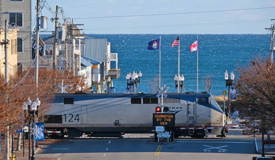 This 7-mile-long beach is just a 2 hour Amtrak ride from Boston—with a pier, boardwalk, and carnival rides