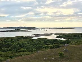 This 580-acre Massachusetts island is known as ‘the heart of sportfishing’ and ‘bass capital of the world’—with a floating seafood bar and more golf carts than people