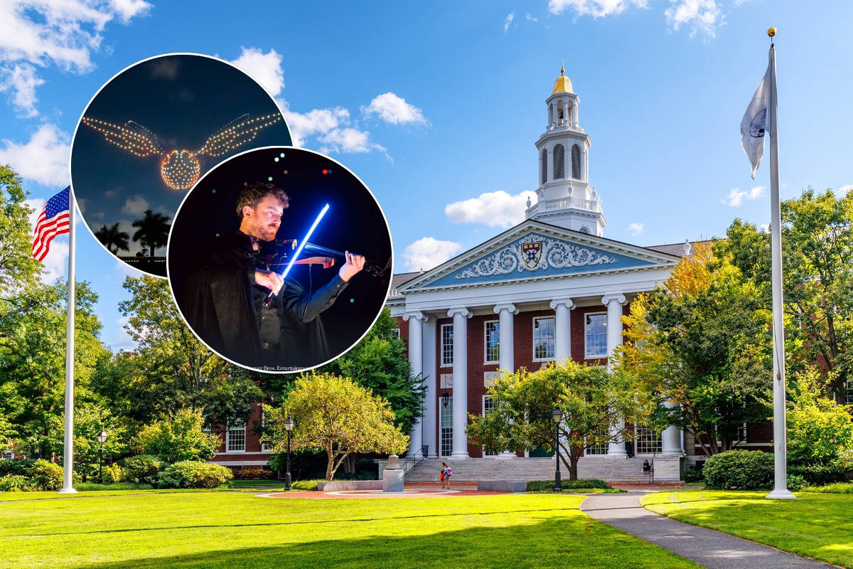The oldest university in U.S. history is transforming its nearly 50-year-old athletic field into a massive two-night Harry Potter™ spectacle — with 1,200 synchronized drones and a live violinist