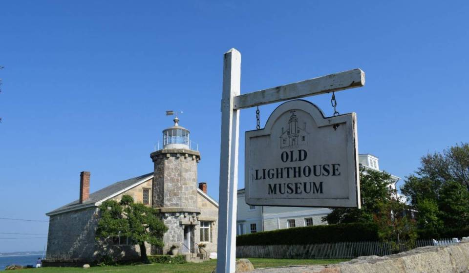 Midway between Boston and New York is a charming coastal town— an $8 train escape home to America’s oldest lighthouse museum