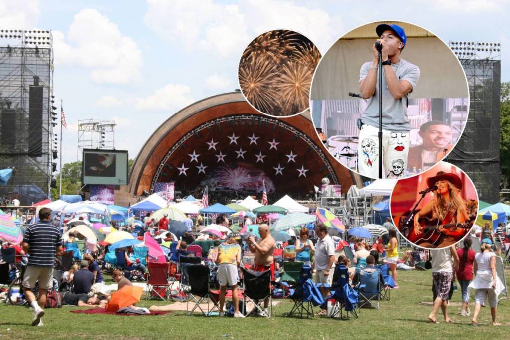 chance the rapper, lainey wilson, boston hatch shell fireworks