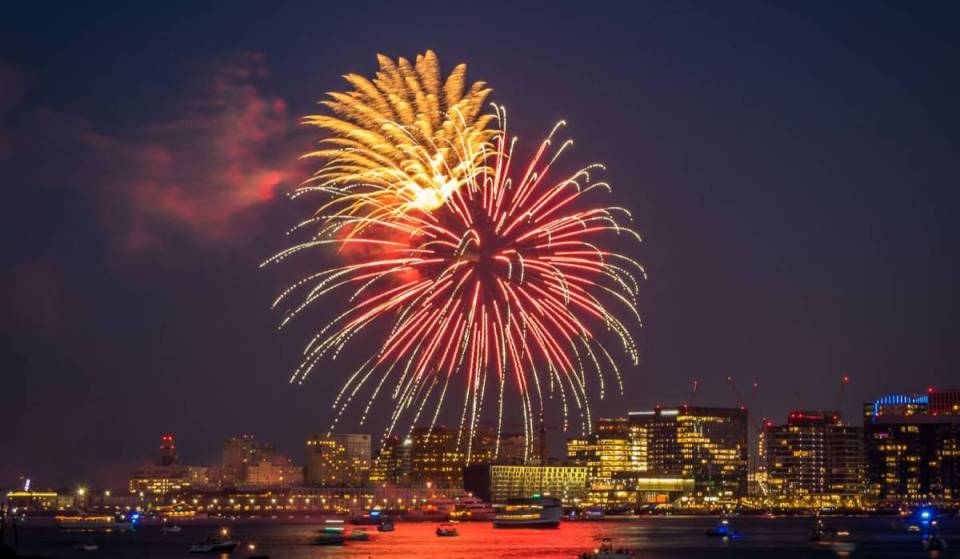 A massive pre-Fourth of July fireworks show is lighting up Boston Seaport this Thursday night as Harborfest kicks off for the weekend