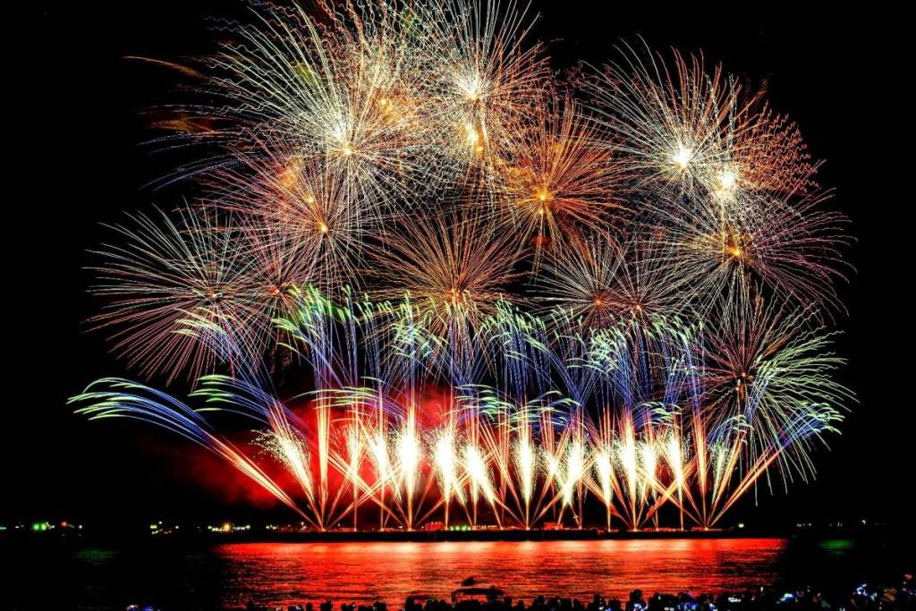 ocean fireworks