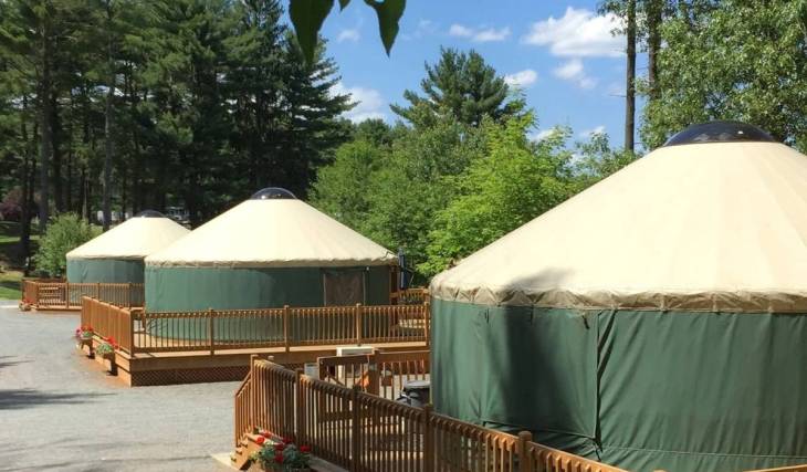 This 100-acre yurt oasis 30 minutes from Boston just ranked among the nation’s top campgrounds