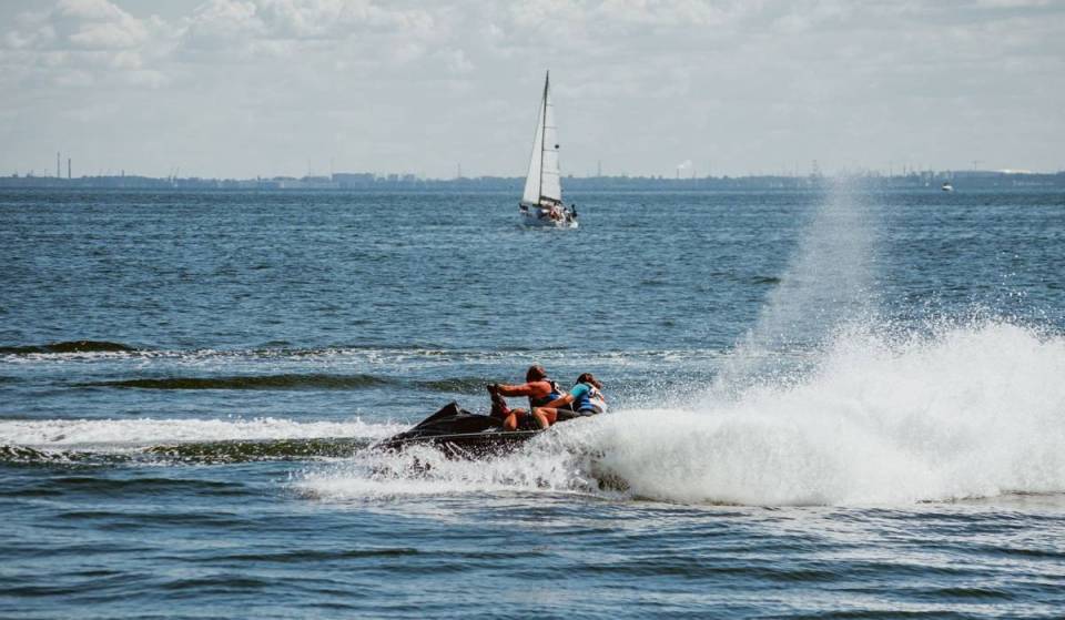 The fastest and most powerful jet ski ride in the world is just 30 minutes from Boston—slicing through water at 75 miles per hour
