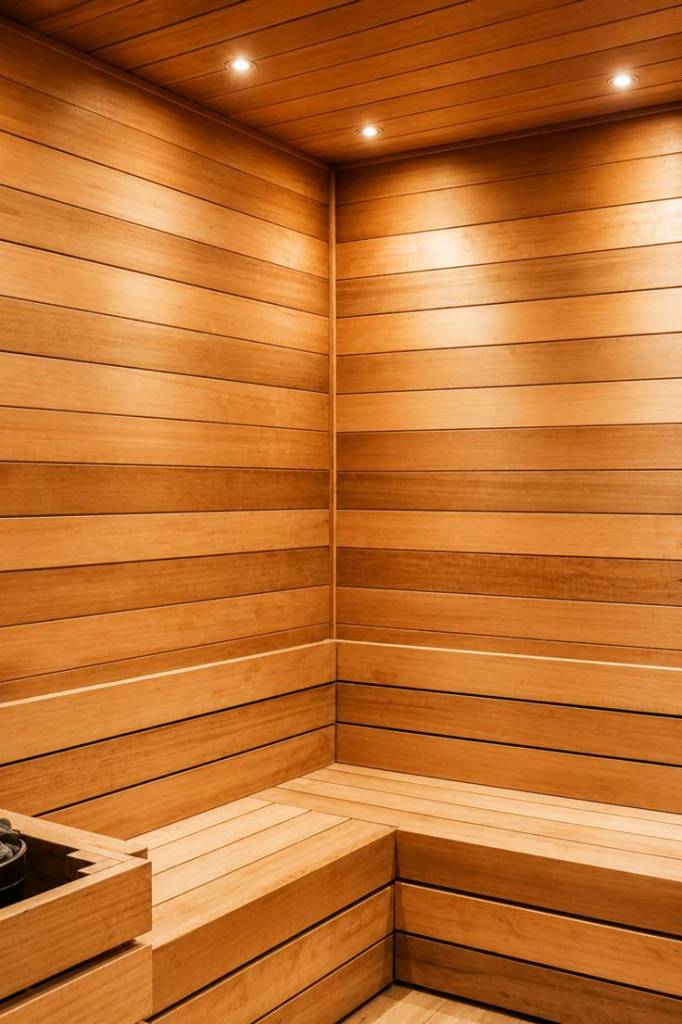 dry wood sauna