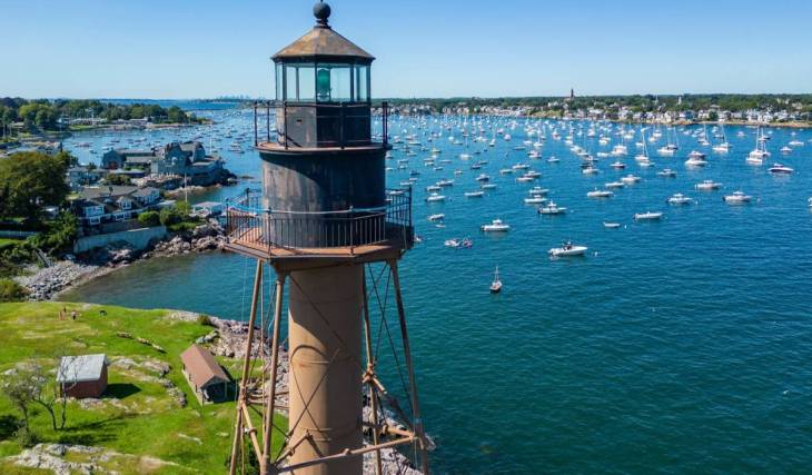Known as the birthplace of the American Navy, this charming coastal town under an hour from Boston has a 105-foot cast-iron lighthouse and quiet pebble beaches