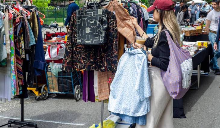 A massive outdoor vintage market with over 25,000 pieces and 100+ vendors takes over Downtown Boston Labor Day Weekend