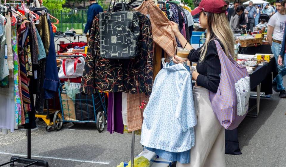 A massive outdoor vintage market with over 25,000 pieces and 100+ vendors takes over Downtown Boston Labor Day Weekend