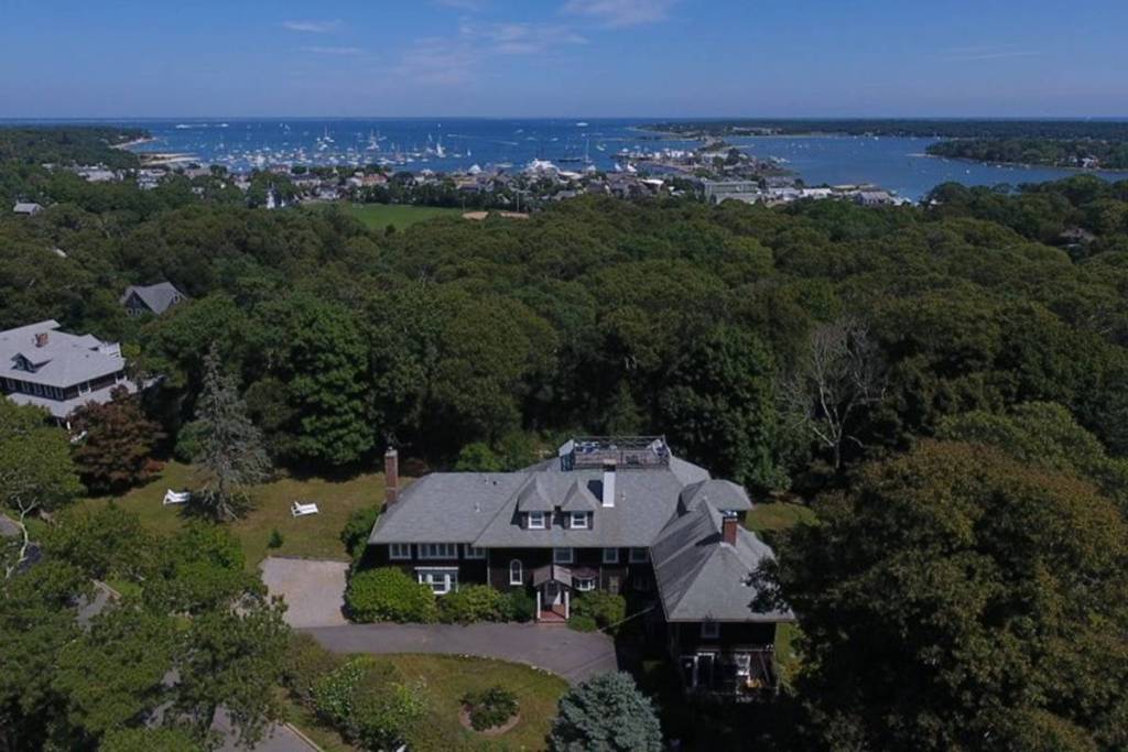 aerial view of Nobnocket Boutique Inn in Vineyard Haven, Martha's Vineyard