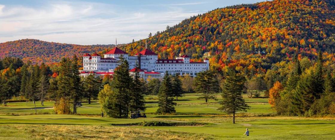 This 124-year-old resort built by 250 Italian craftsmen is one of America’s last grand hotels—with ziplining, golf, horseback riding, and more under 3 hours from Boston