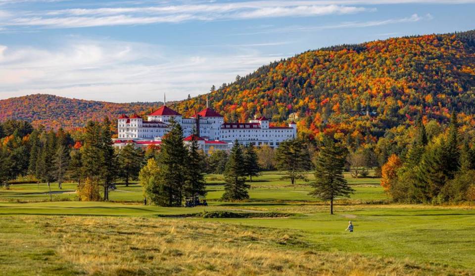 This 124-year-old resort built by 250 Italian craftsmen is one of America’s last grand hotels—with ziplining, golf, horseback riding, and more under 3 hours from Boston
