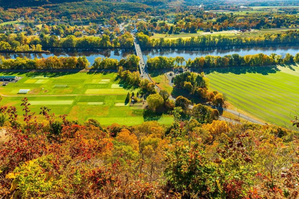 Massachusetts South Deerfield View from Mount Sugarloaf State Reservation