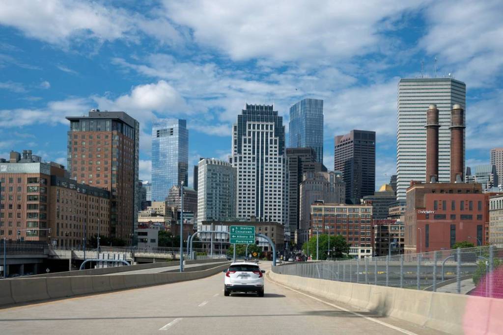 A 6-foot-long chunk of concrete launched into the Charles River in motor crash