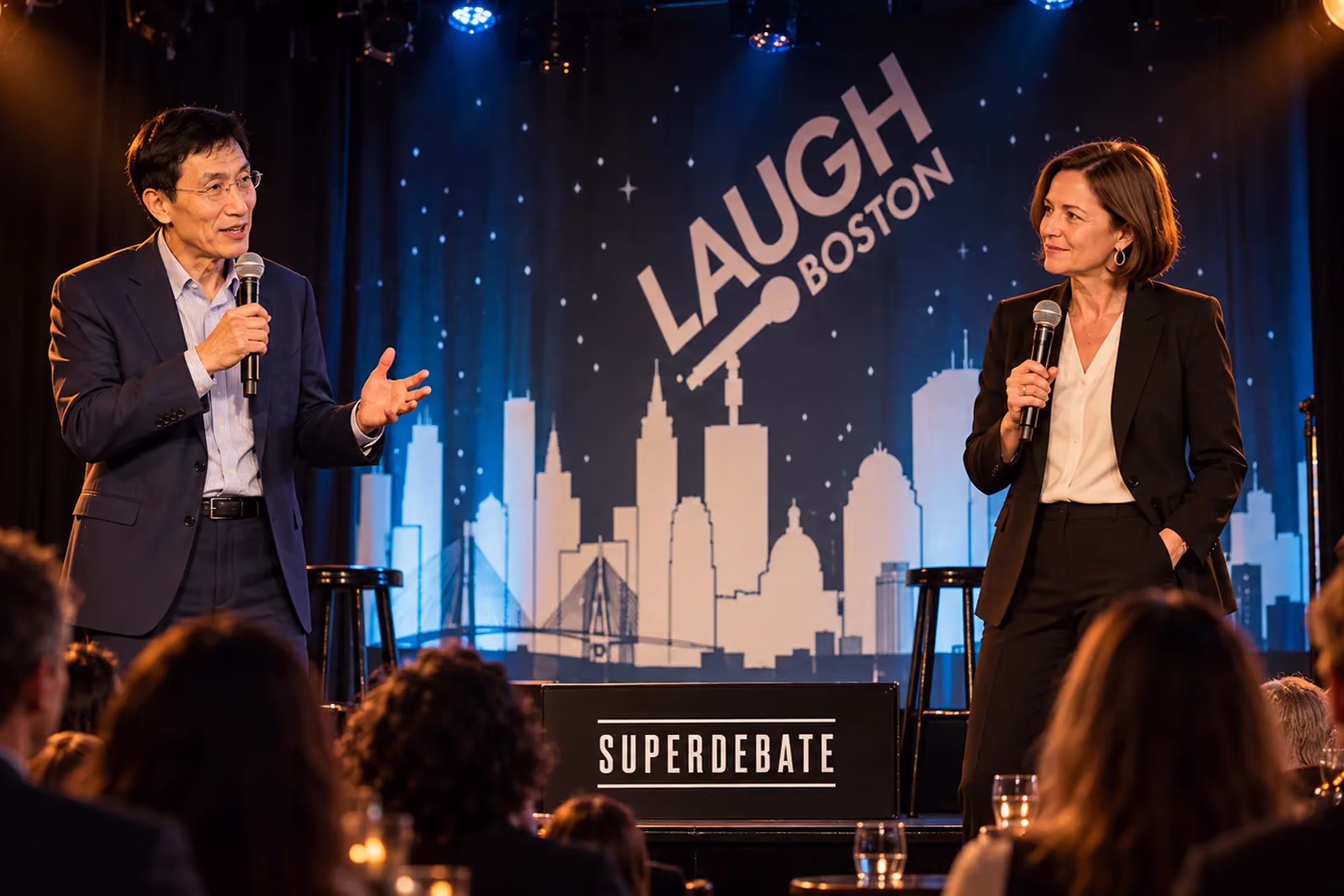 MIT professors are taking over this Seaport comedy club to debate Artificial Intelligence—and you can join the debate