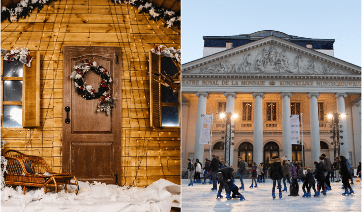 Un village de ski éphémère s’installe place de la Monnaie à Bruxelles !