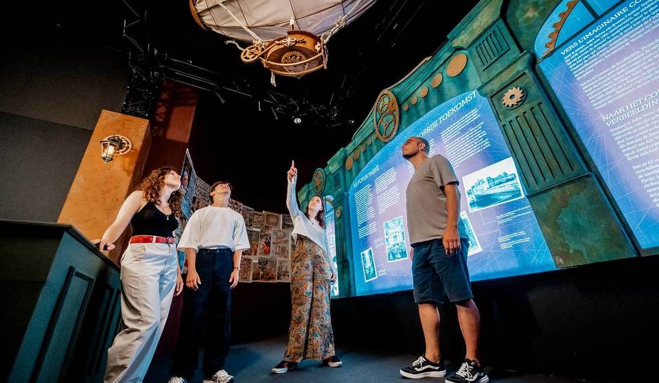 La Galerie Horta convertie en un vaisseau spatial du XIXe siècle avec Jules Verne 200, la nouvelle exposition immersive inratable à Bruxelles