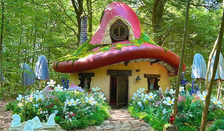 Unique: You can rent a Smurf house in this one-of-a-kind Belgian forest—and you’re going to totally love it!