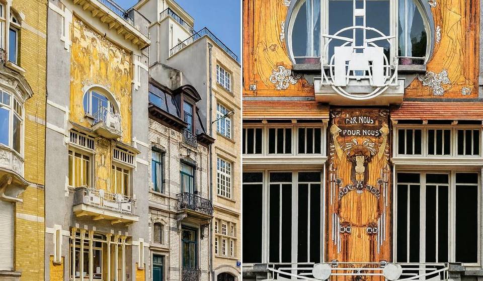 À Bruxelles, ce joyau de l’art nouveau à la façade entièrement sculptée et recouverte de dorures rivalise avec les plus beaux bâtiments de Victor Horta – et il a bien failli tomber en ruines