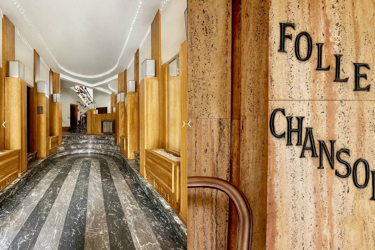Intérieur Palais de la Folle Chanson art déco Bruxelles