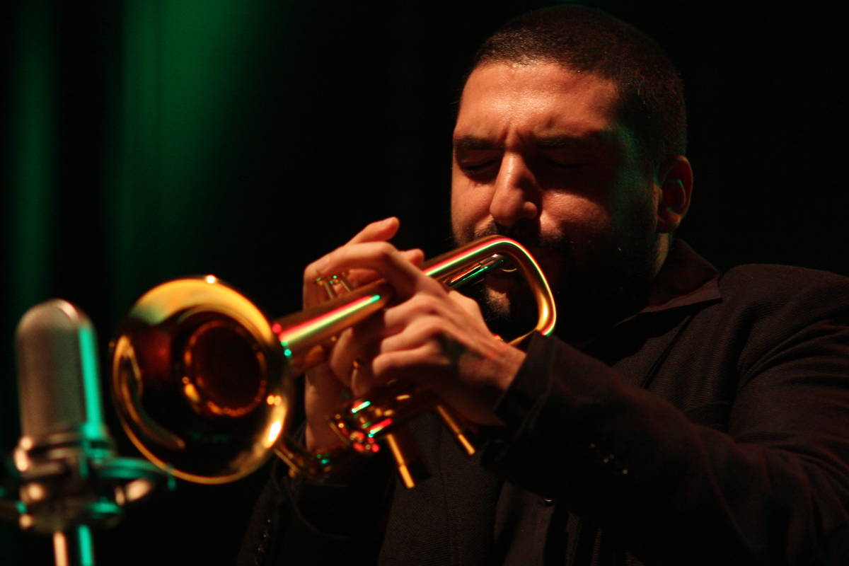Photo du trompettiste Ibrahim Maalouf au Jazz Festival de Frankfurt en 2013