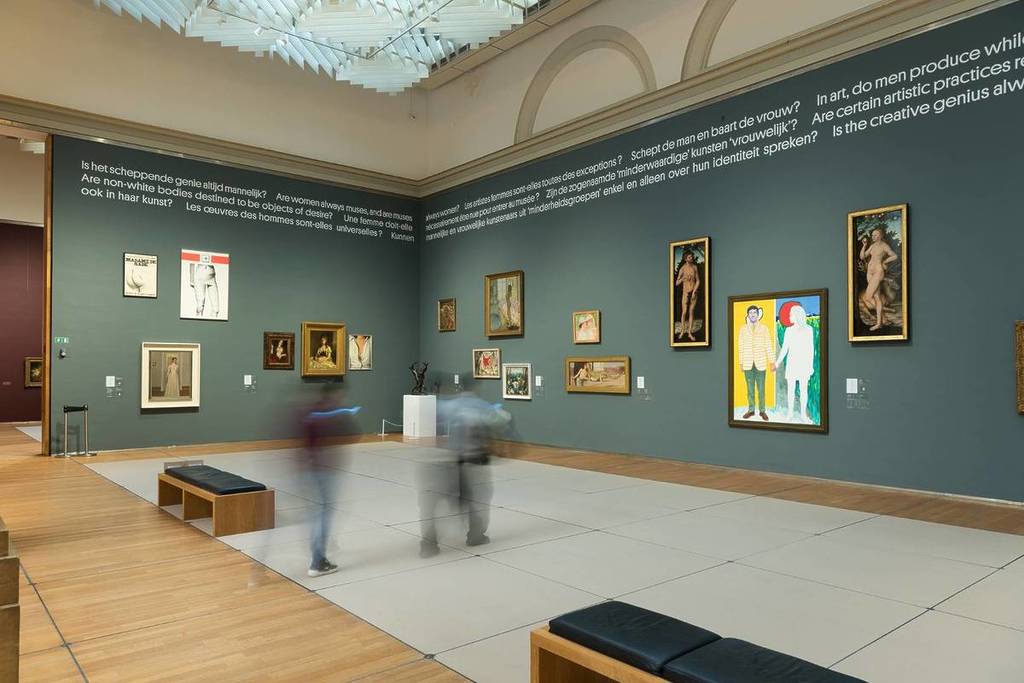 Exhibition hall in a museum in Brussels