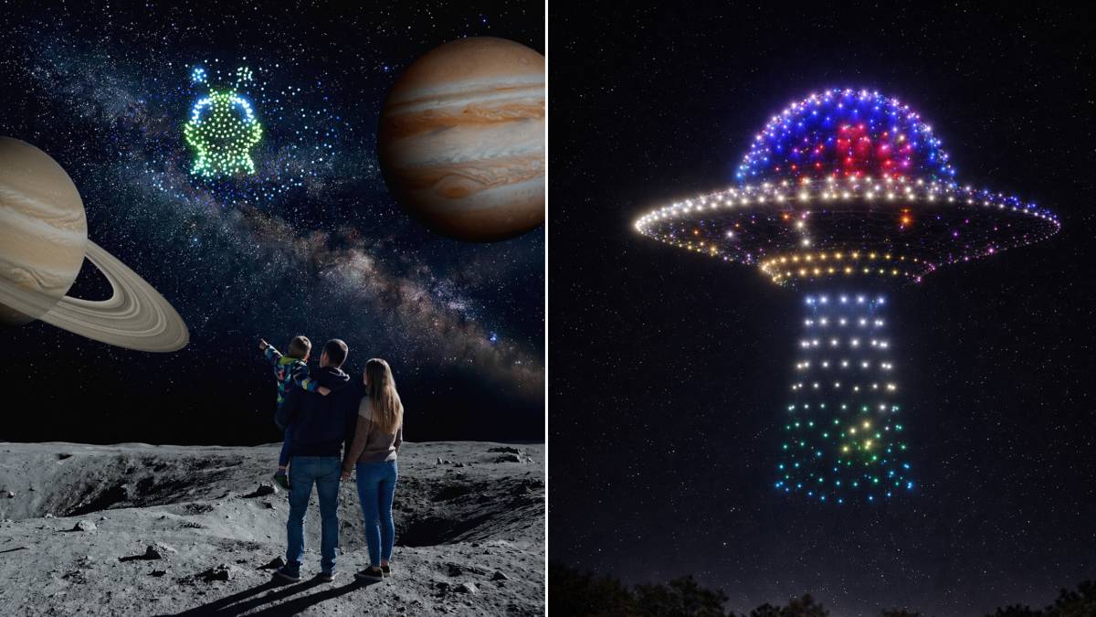 DroneArt show Space Chace Bruxelles