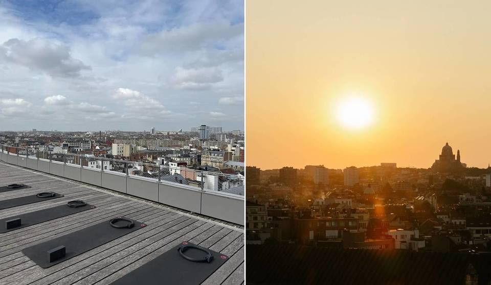 Le secret le mieux gardé de Bruxelles cet été ? Du Pilates au coucher du soleil… sur un toit XXL