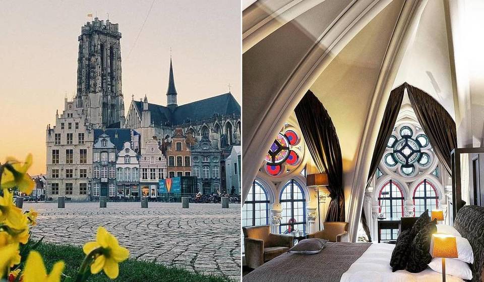 This spectacular neo-Gothic church, just 30 minutes from Brussels, has been transformed into a luxury hotel (and you can sleep beneath its stained-glass windows)