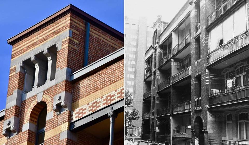 Just a stone’s throw from the Palace of Justice, this century-old housing complex tells the story of a forgotten Brussels and hides one of the capital’s least-known Art Nouveau facades