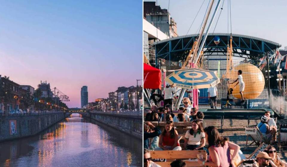 In Brussels, this industrial wharf is set to become the coolest summer spot of 2026: DJ sets on the water, lounge chairs, food trucks, and sunsets by the canal